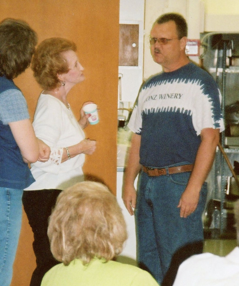 Alan chatting with Aunt Gloria