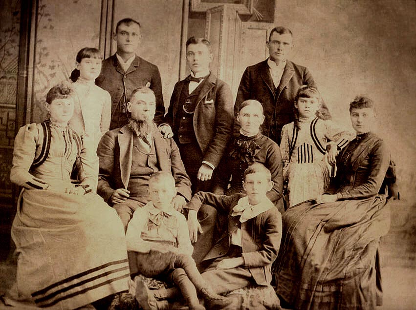 Leander Rivard family circa 1890